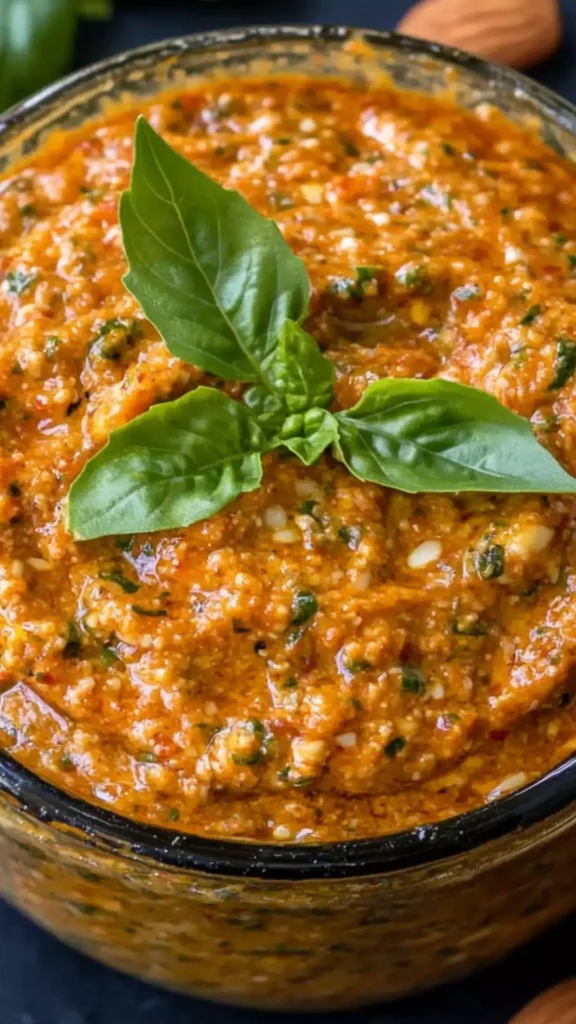 red pepper and almond pesto copycat recipe