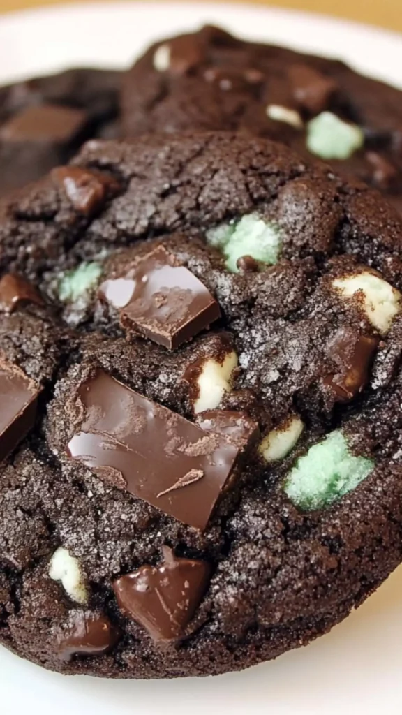 insomnia cookies double chocolate mint