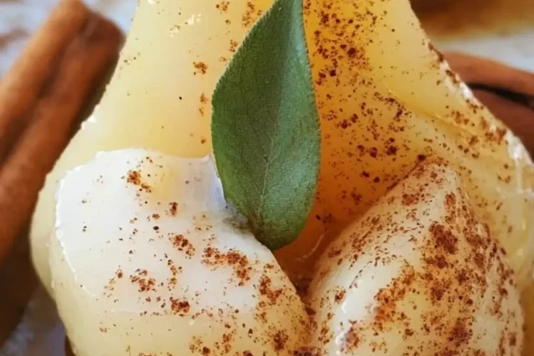 how to make poached pears with cinnamon