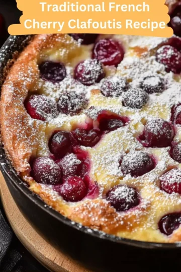 traditional french cherry clafoutis recipe