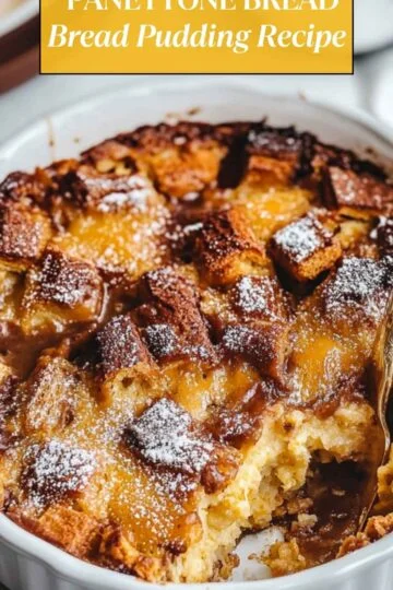 Caramelized Panettone Bread Pudding Recipe