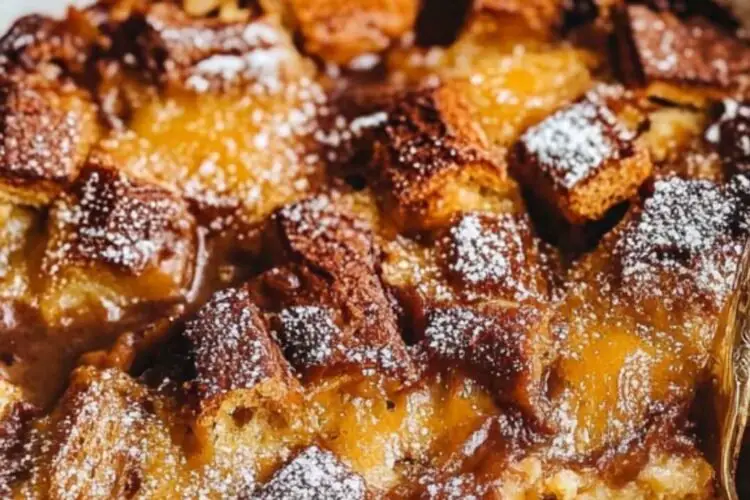 Caramelized Panettone Bread Pudding Recipe
