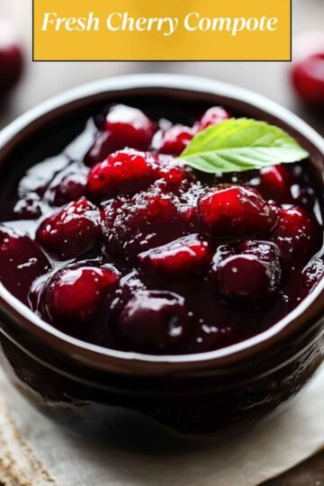 Fresh Cherry Compote Recipe