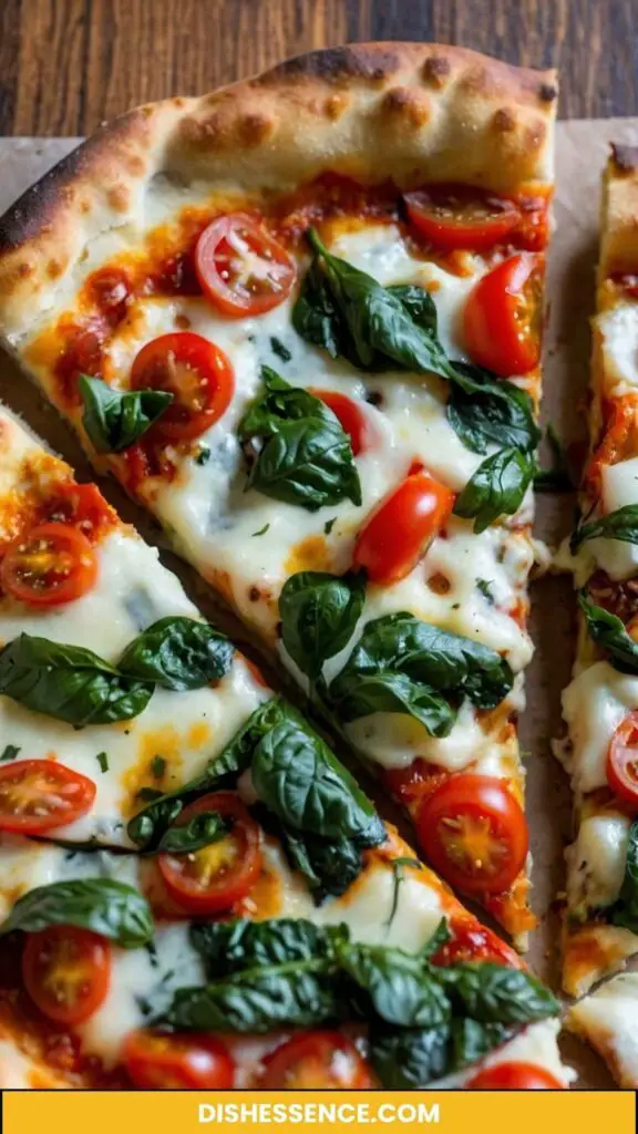 Healthy Tomato Basil Pizza Healthy Tomato Basil Pizza