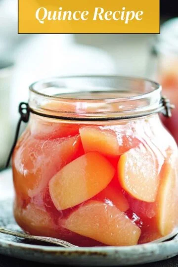 Rosy Poached Quince Recipe