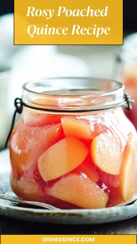 Rosy Poached Quince Recipe Rosy Poached Quince Recipe