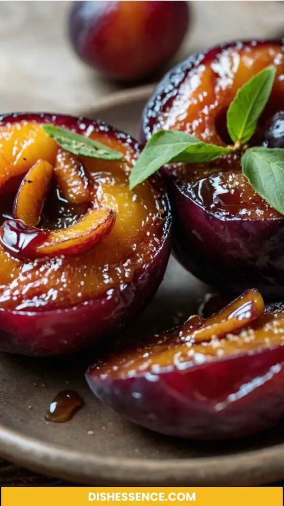 Oven Roasted Plums Recipe