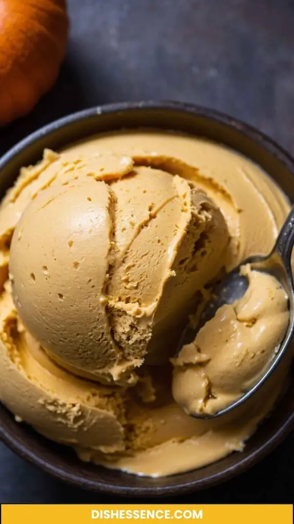 Delightful pumpkin ice cream