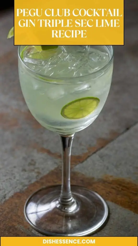 Pegu Club Cocktail Gin Triple Sec Lime Recipe