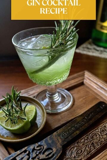Rosemary Gimlet Gin Cocktail