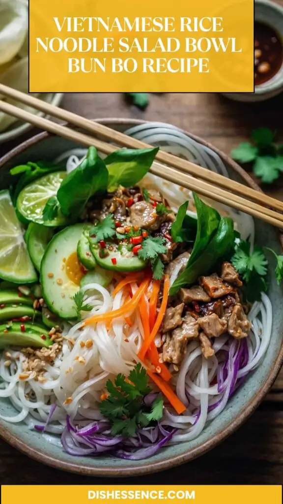 Vietnamese Rice Noodle Salad Bowl
