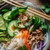 Vietnamese Rice Noodle Salad Bowl