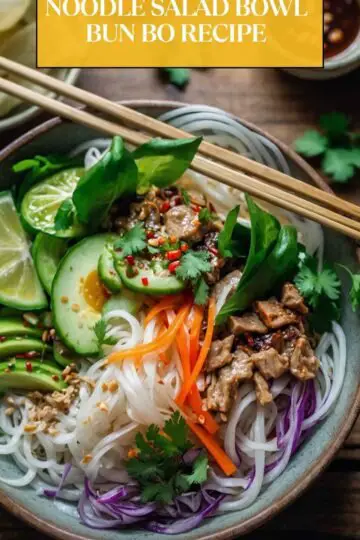 Vietnamese Rice Noodle Salad Bowl