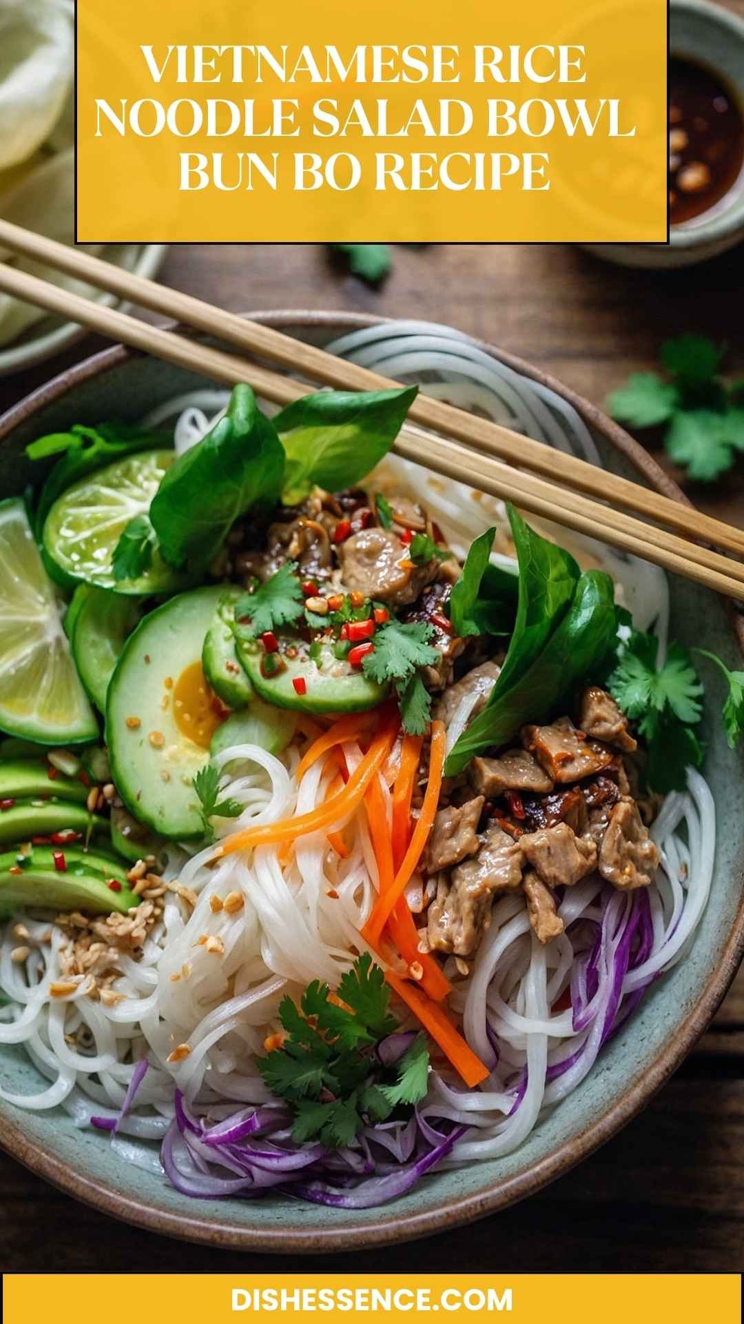 Vietnamese Rice Noodle Salad Bowl – Dish Essence
