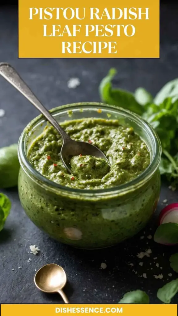 pistou radish leaf pesto recipe