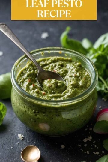 pistou radish leaf pesto recipe