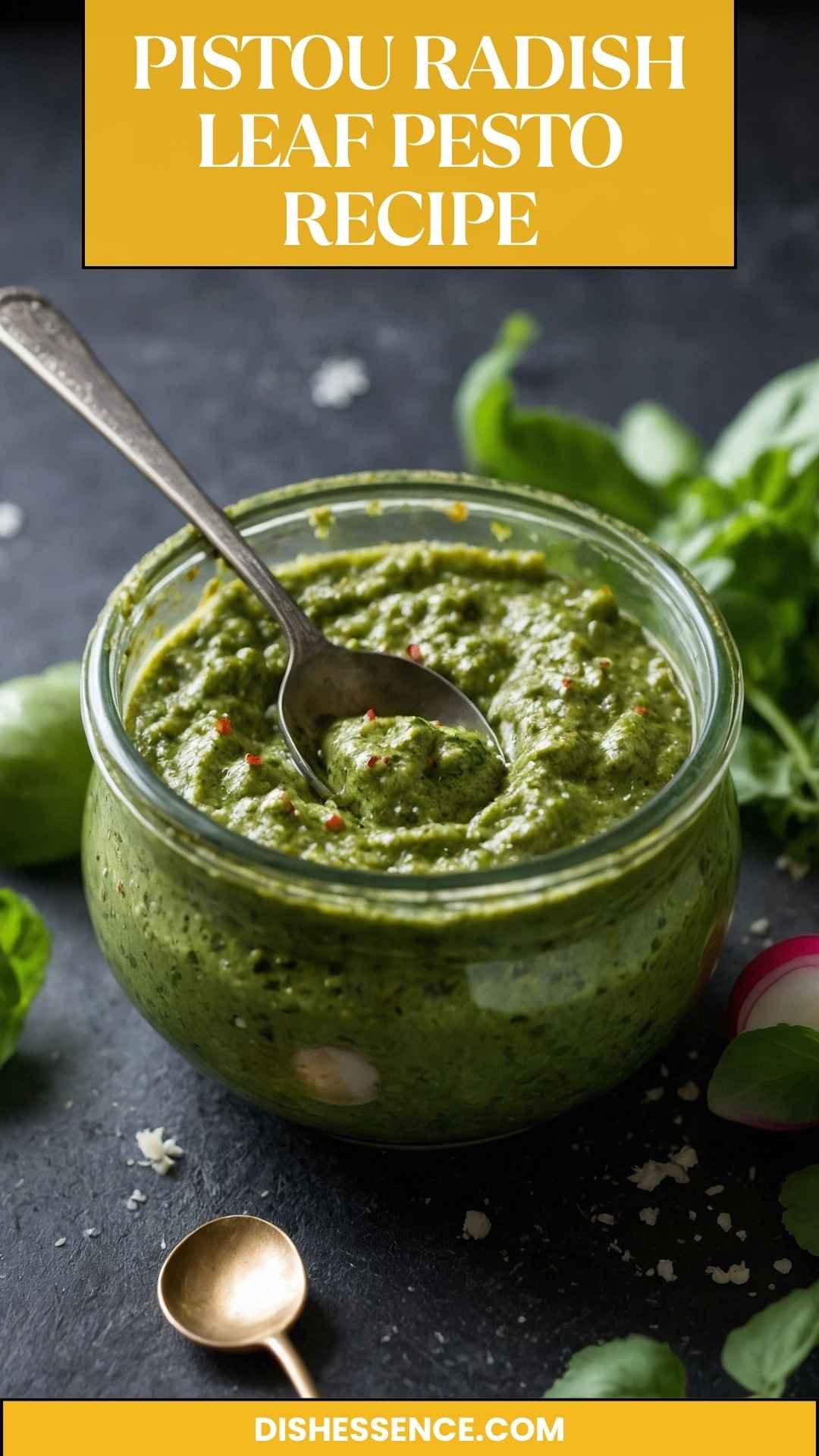 Pistou Radish Leaf Pesto – Dish Essence