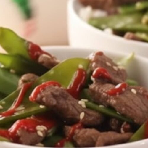 Asian Beef With Snow Peas Recipe