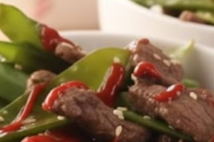 Asian Beef With Snow Peas Recipe