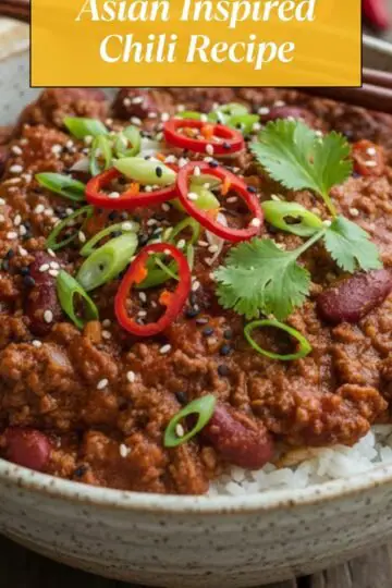 Asian Inspired Chili Recipe