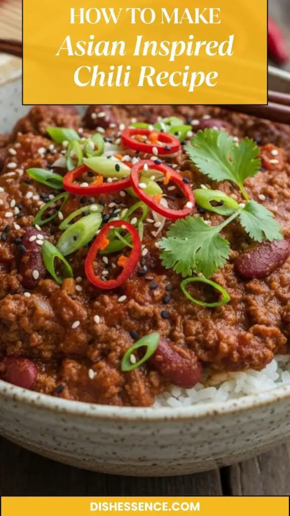 Asian Inspired Chili Recipe