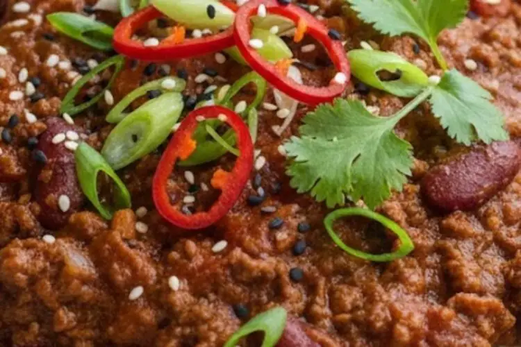 Asian Inspired Chili Recipe