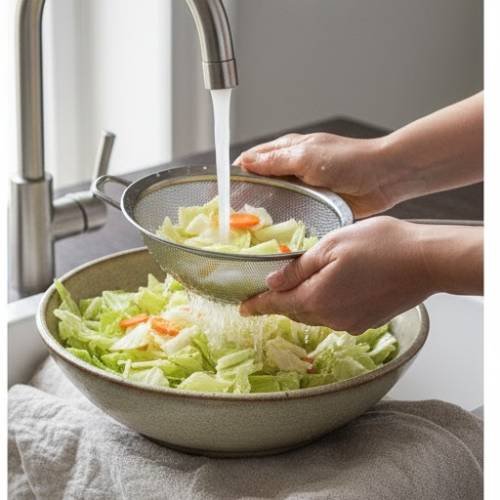 Step 4: Rinse the Veggies