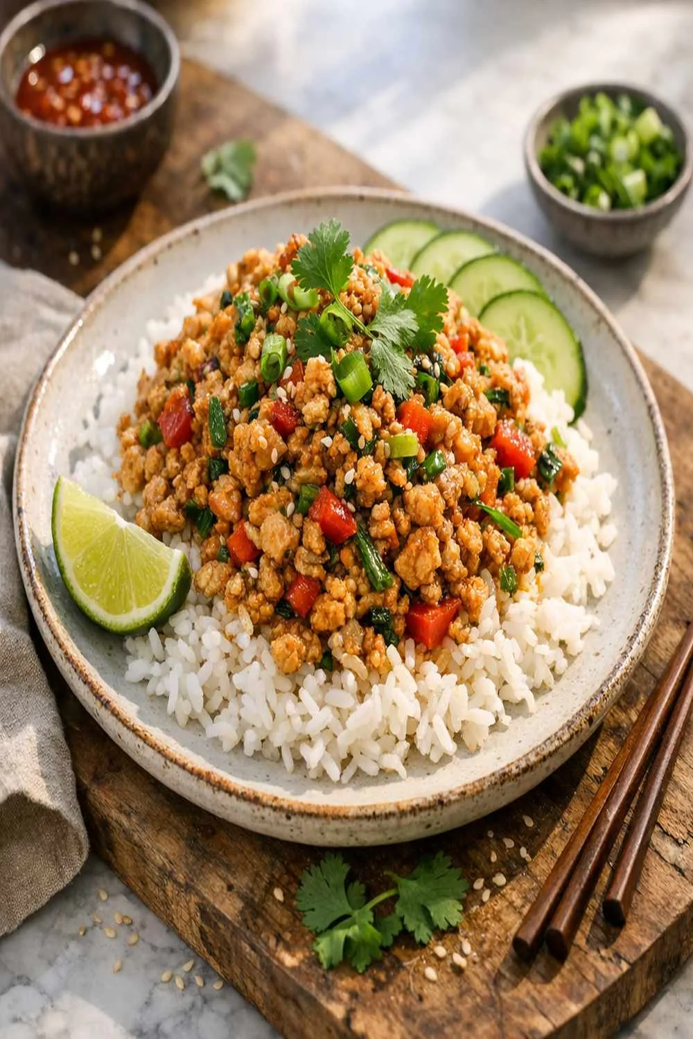 Asian Ground Chicken Recipe